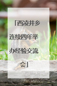 西凌井乡连续四年举办经验交流会