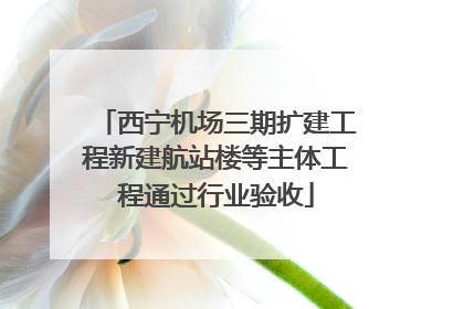 西宁机场三期扩建工程新建航站楼等主体工程通过行业验收