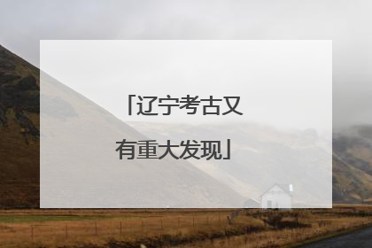 辽宁考古又有重大发现