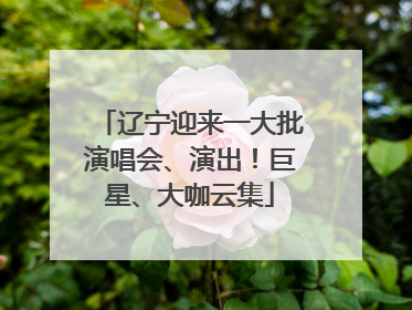 辽宁迎来一大批演唱会、演出！巨星、大咖云集
