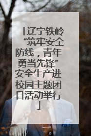 辽宁铁岭“筑牢安全防线，青年勇当先锋”安全生产进校园主题团日活动举行