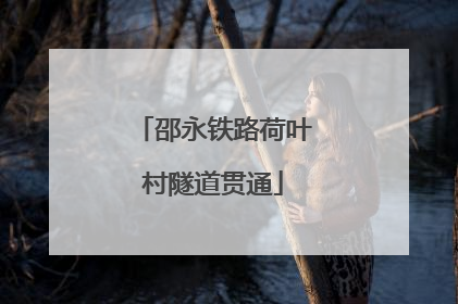 邵永铁路荷叶村隧道贯通