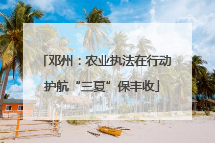 邓州：农业执法在行动 护航“三夏”保丰收