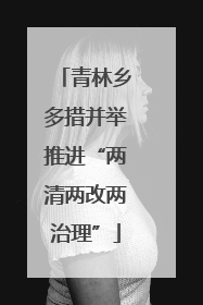青林乡多措并举推进“两清两改两治理”