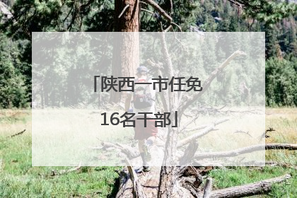 陕西一市任免16名干部