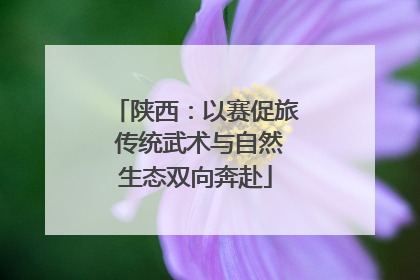 陕西：以赛促旅 传统武术与自然生态双向奔赴