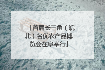 首届长三角（皖北）名优农产品博览会在阜举行