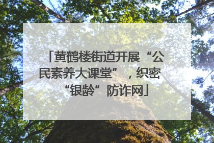 黄鹤楼街道开展“公民素养大课堂”，织密“银龄”防诈网