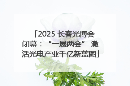2025 长春光博会闭幕：“一展两会” 激活光电产业千亿新蓝图