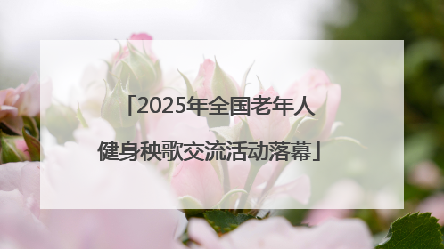 2025年全国老年人健身秧歌交流活动落幕