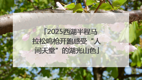 2025西湖半程马拉松鸣枪开跑感受“人间天堂”的湖光山色