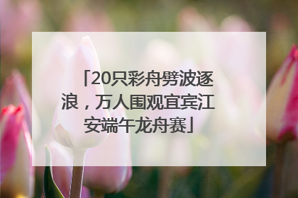 20只彩舟劈波逐浪，万人围观宜宾江安端午龙舟赛