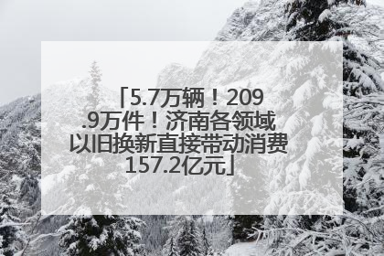 5.7万辆！209.9万件！济南各领域以旧换新直接带动消费157.2亿元