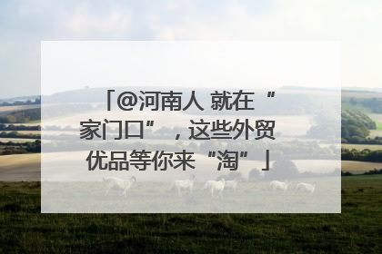 @河南人 就在“家门口”，这些外贸优品等你来“淘”