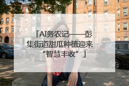 AI务农记——彭集街道甜瓜种植迎来“智慧丰收”