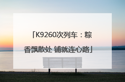K9260次列车：粽香飘散处 铺就连心路