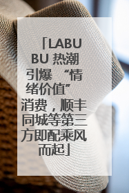LABUBU 热潮引爆 “情绪价值” 消费，顺丰同城等第三方即配乘风而起